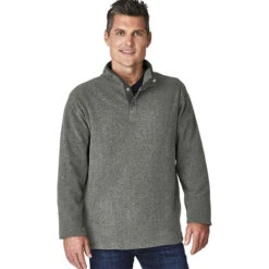 Charles River Men's Steel Heather Bayview Fleece 5 Charles River Men's Steel Heather Bayview Fleece -Best Clothing Shop 9825 Steel Heather HTF