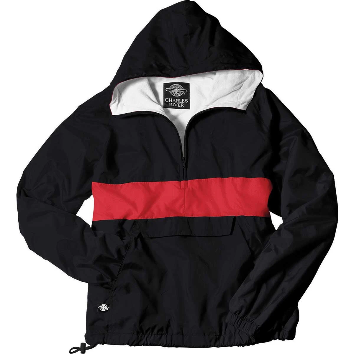 Charles River Unisex Black/Red Classic Charles River Striped Pullover 1 Charles River Unisex Black/Red Classic Charles River Striped Pullover