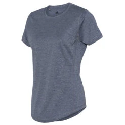 Adidas Women's Collegiate Navy Heather Sport T-Shirt -Best Clothing Shop A377 Collegiate Navy Heather S