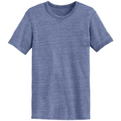 Alternative Apparel Men's Pacific Blue Eco-Jersey Crew T-Shirt