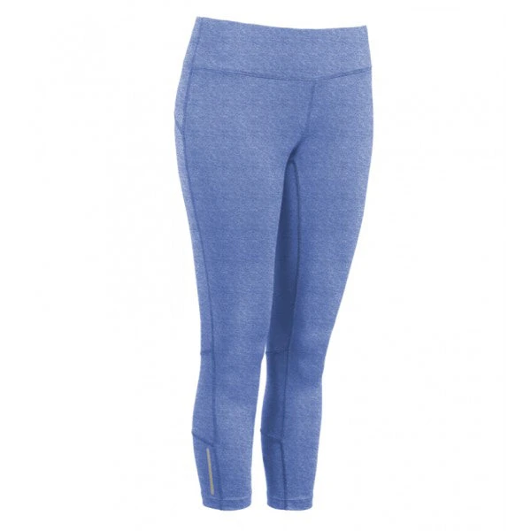 Expert Women's Heather Royal Blue All Purpose Capri Legging 1 Expert Women's Heather Royal Blue All Purpose Capri Legging