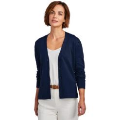 Brooks Brothers Women's Navy Blazer Cotton Stretch Cardigan Sweater 6 Brooks Brothers Women's Navy Blazer Cotton Stretch Cardigan Sweater -Best Clothing Shop BB18405 NavyBlazer HTF