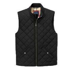 Brooks Brothers Men's Deep Black Quilted Vest