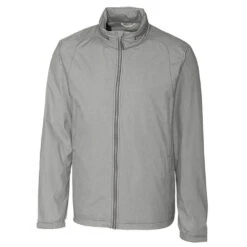 Cutter & Buck Men's Black Tall WeatherTec Panoramic Packable Jacket