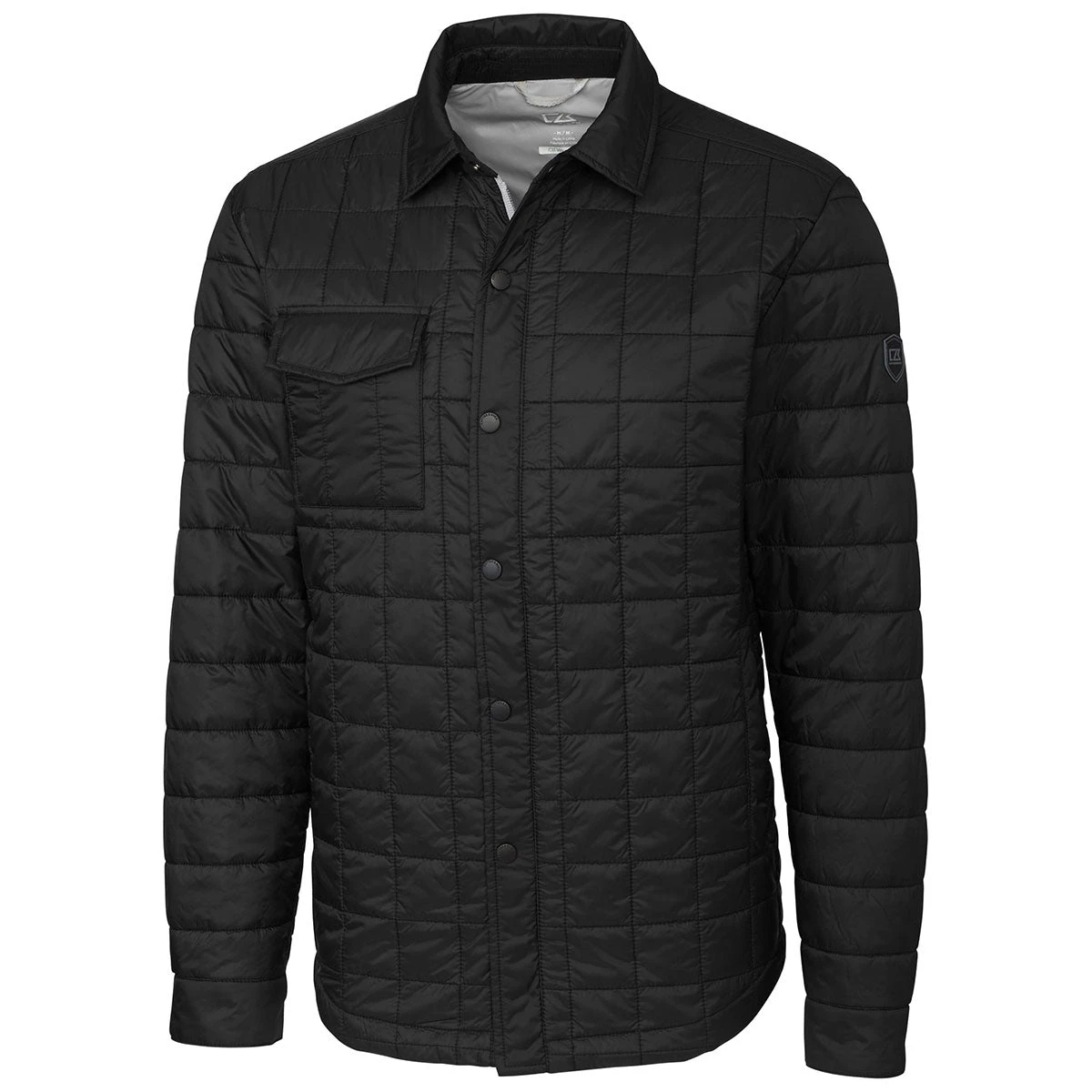 Cutter & Buck Men's Black Tall Rainier Shirt Jacket 1 Cutter & Buck Men's Black Tall Rainier Shirt Jacket
