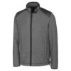 Cutter & Buck Men's Charcoal Heather Tall WeatherTec Cedar Park Full-Zip