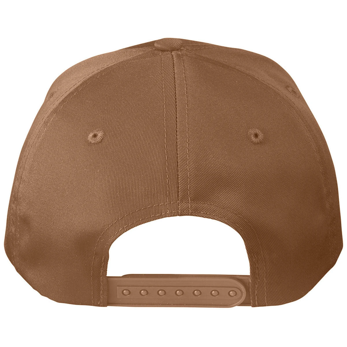 Big Accessories Heritage Brown Structured Twill 6-Panel Snapback Cap 2 Big Accessories Heritage Brown Structured Twill 6-Panel Snapback Cap - Image 2