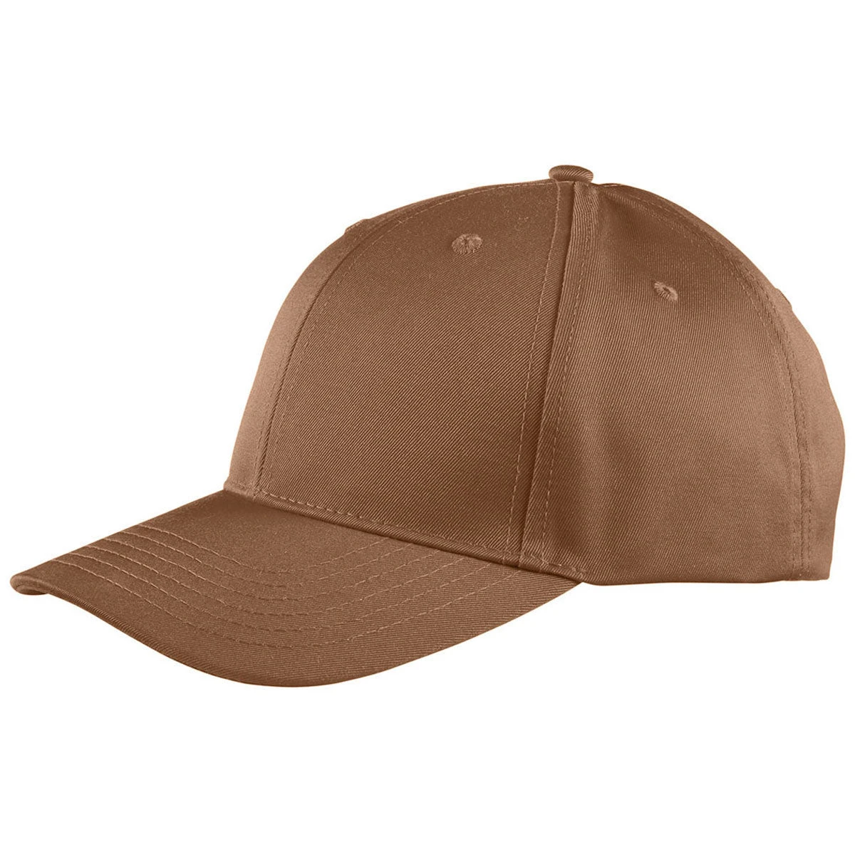 Big Accessories Heritage Brown Structured Twill 6-Panel Snapback Cap 3 Big Accessories Heritage Brown Structured Twill 6-Panel Snapback Cap - Image 3