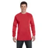 Comfort Colors Men's Red 6.1 Oz. Long-Sleeve T-Shirt