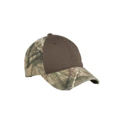 Port Authority Mossy Oak Break-Up Country/Chocolate Camo Cap With Contrast Front Panel