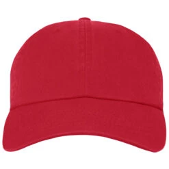 Champion Red Classic Washed Twill Cap -Best Clothing Shop CA2000 52 3