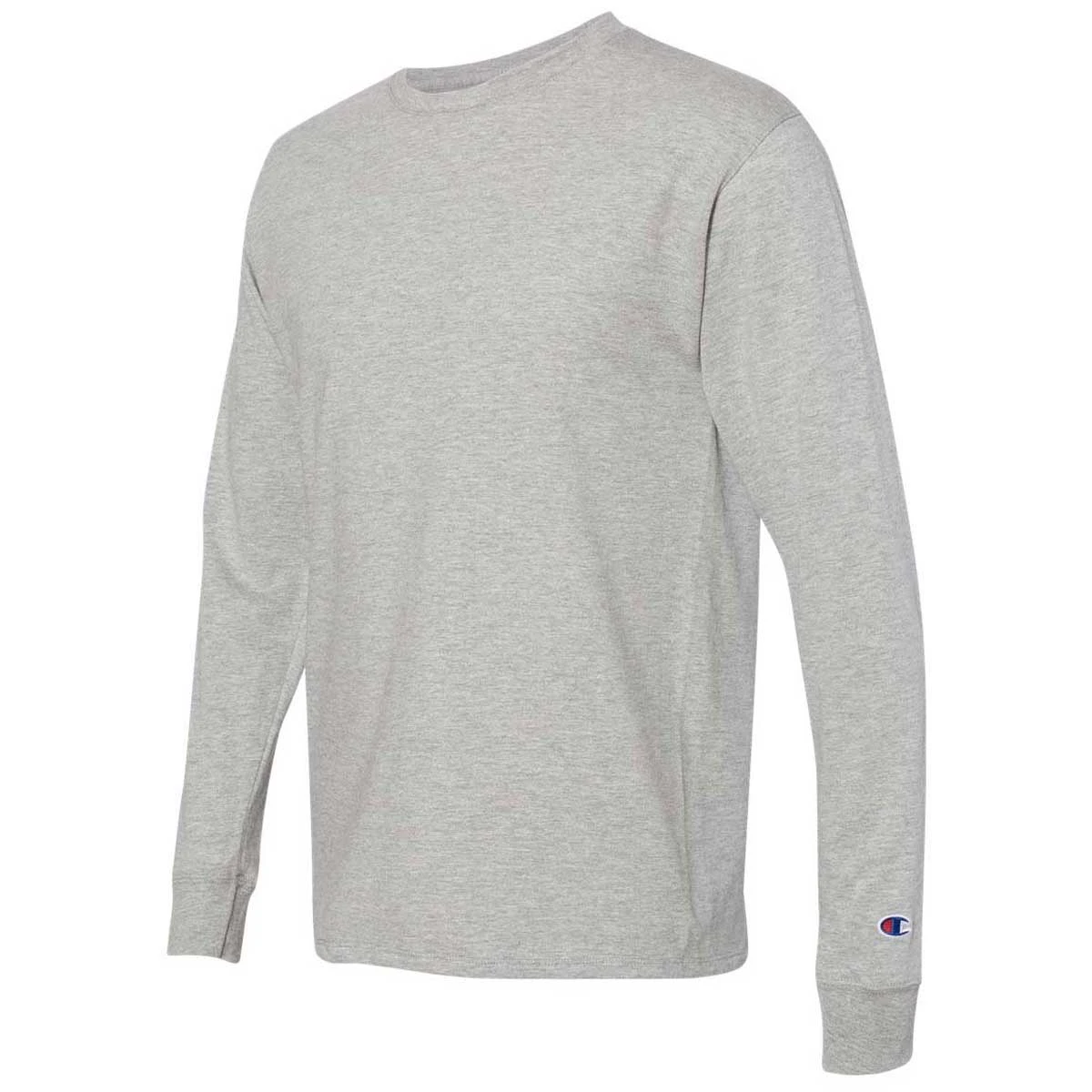 Champion Men's Oxford Grey Premium Fashion Classics Long Sleeve T-Shirt 3 Champion Men's Oxford Grey Premium Fashion Classics Long Sleeve T-Shirt - Image 3