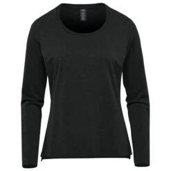 Stormtech Women's Black Montebello Performance Long Sleeve Tee