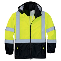 CornerStone Safety Yellow/Black ANSI 107 Class 3 Safety Windbreaker