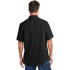 Carhartt Men's Black Force Solid Short Sleeve Shirt -Best Clothing Shop CT105292 Black HTB