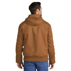 Carhartt Men's Brown Tall Washed Duck Active Jacket -Best Clothing Shop CTT104050 Brown HTB