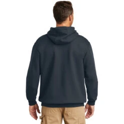 Carhartt Men's New Navy Tall Midweight Hooded Sweatshirt -Best Clothing Shop CTTK121 NewNavy HTB