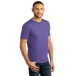 District Men's Purple Frost Perfect Tri DTG Tee -Best Clothing Shop DM130DTG Purple Frost HTS