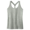 District Women's Grey Astro Cosmic Twist Back Tank