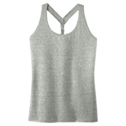 District Women's Grey Astro Cosmic Twist Back Tank