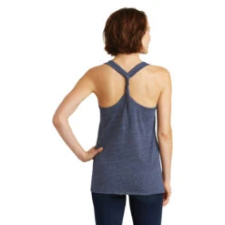 District Women's Navy/Royal Cosmic Cosmic Twist Back Tank -Best Clothing Shop DM466 Navy Royal Cosmic HTB
