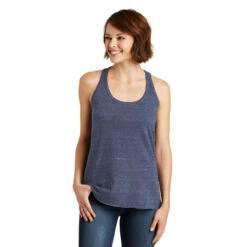 District Women's Navy/Royal Cosmic Cosmic Twist Back Tank -Best Clothing Shop DM466 Navy Royal Cosmic HTF