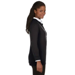 Devon & Jones Women's Black Perfect Fit Ribbon Cardigan -Best Clothing Shop DP181W Black HTS