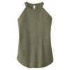 District Women's Military Green Frost Perfect Tri Rocker Tank