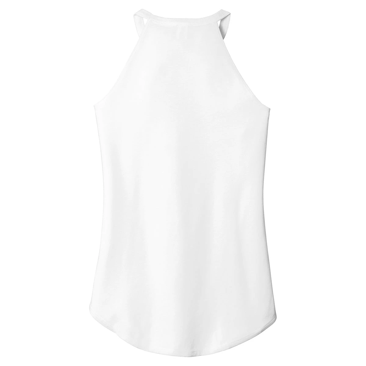 District Women's White Perfect Tri Rocker Tank 2 District Women's White Perfect Tri Rocker Tank - Image 2
