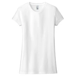 District Women's White Fitted Perfect Tri Tee