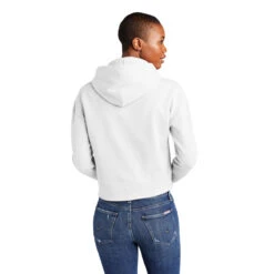 District Women's White V.I.T Fleece Hoodie -Best Clothing Shop DT6101 White HTB