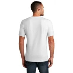 District Men's White Flex Tee 8 District Men's White Flex Tee -Best Clothing Shop DT7500 White HTB