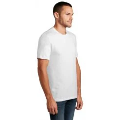 District Men's White Flex Tee 9 District Men's White Flex Tee -Best Clothing Shop DT7500 White HTS