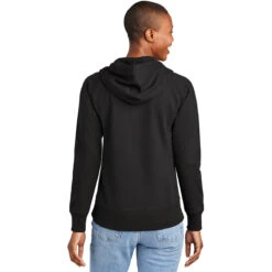 District Women's Black Re-Fleece Hoodie -Best Clothing Shop DT8101 Black HTB