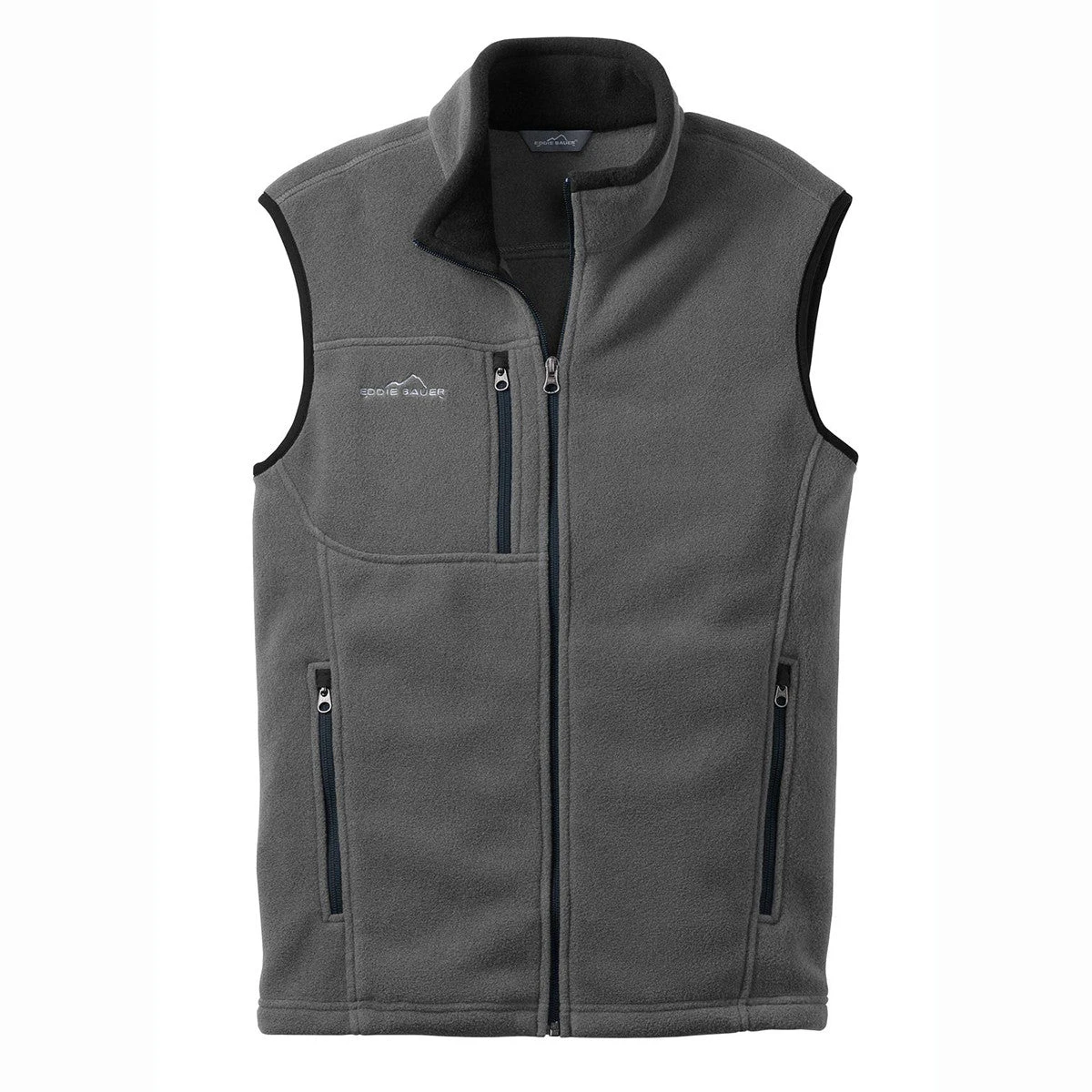 Eddie Bauer Men's Grey Steel Fleece Vest 1 Eddie Bauer Men's Grey Steel Fleece Vest