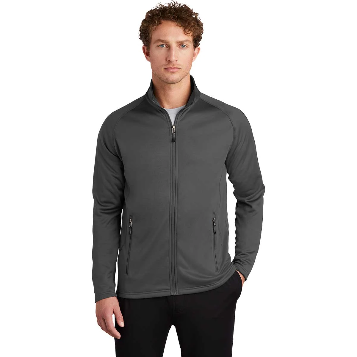 Eddie Bauer Men's Iron Gate Smooth Fleece Base Layer Full-Zip 3 Eddie Bauer Men's Iron Gate Smooth Fleece Base Layer Full-Zip - Image 3
