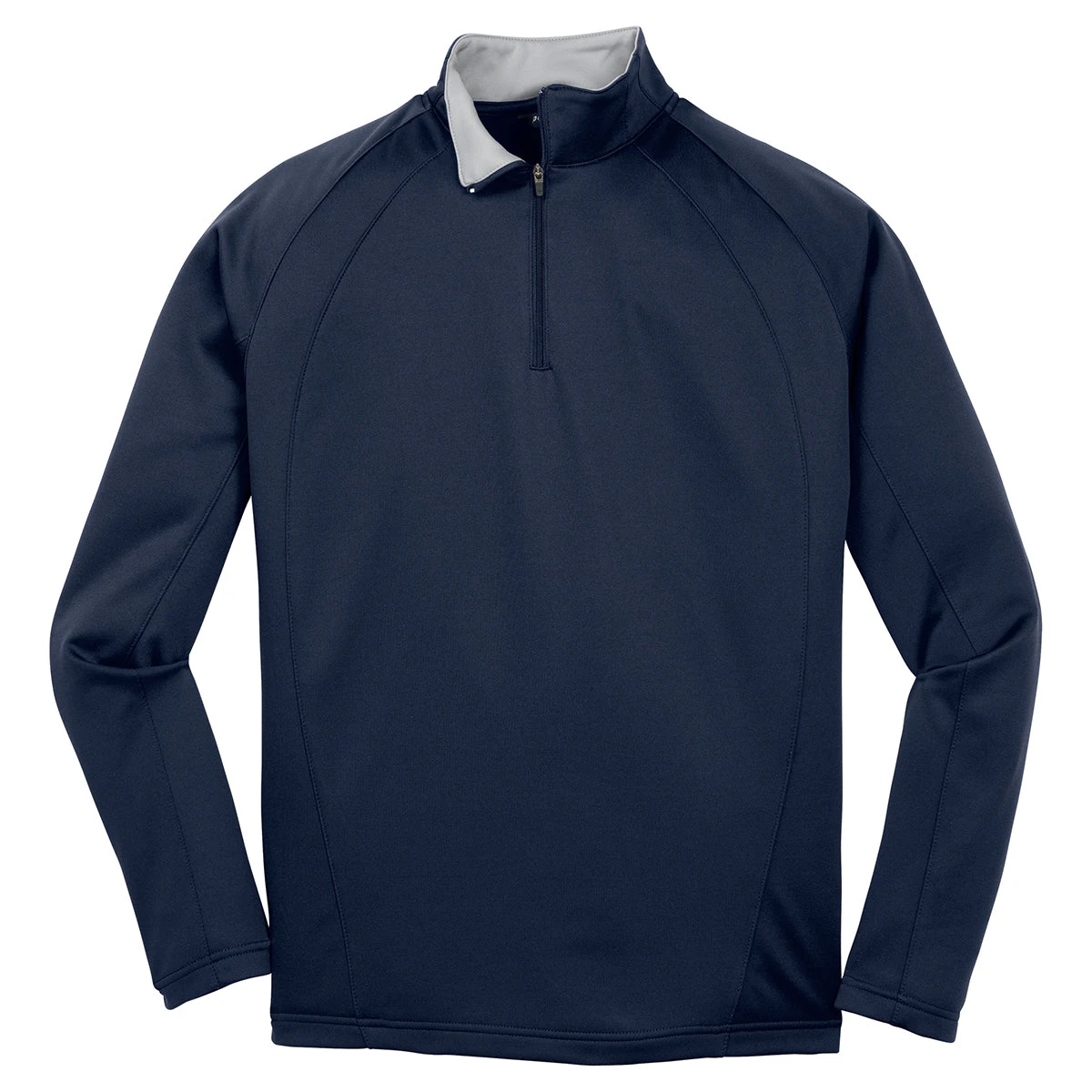 Sport-Tek Men's Navy/Silver Sport-Wick 1/4-Zip Fleece Pullover 1 Sport-Tek Men's Navy/Silver Sport-Wick 1/4-Zip Fleece Pullover