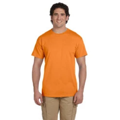 Gildan Men's Tangerine Ultra Cotton 6 Oz. T-Shirt