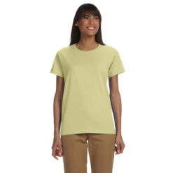 Gildan Women's Pistachio Ultra Cotton 6 Oz. T-Shirt