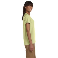 Gildan Women's Pistachio Ultra Cotton 6 Oz. T-Shirt -Best Clothing Shop G200L Pistachio HTS