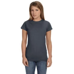 Gildan Women's Dark Heather Softstyle 4.5 Oz. Fitted T-Shirt