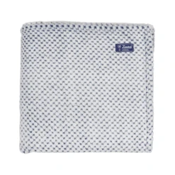 Zusa White With Navy Plush Siesta Blanket -Best Clothing Shop IMG 8696 1