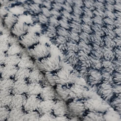 Zusa White With Navy Plush Siesta Blanket -Best Clothing Shop IMG 8710 1