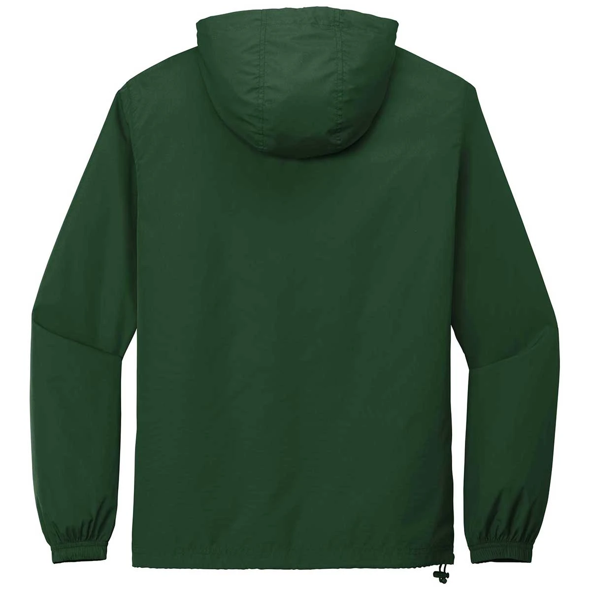 Sport-Tek Men's Forest Green Packable Anorak 2 Sport-Tek Men's Forest Green Packable Anorak - Image 2