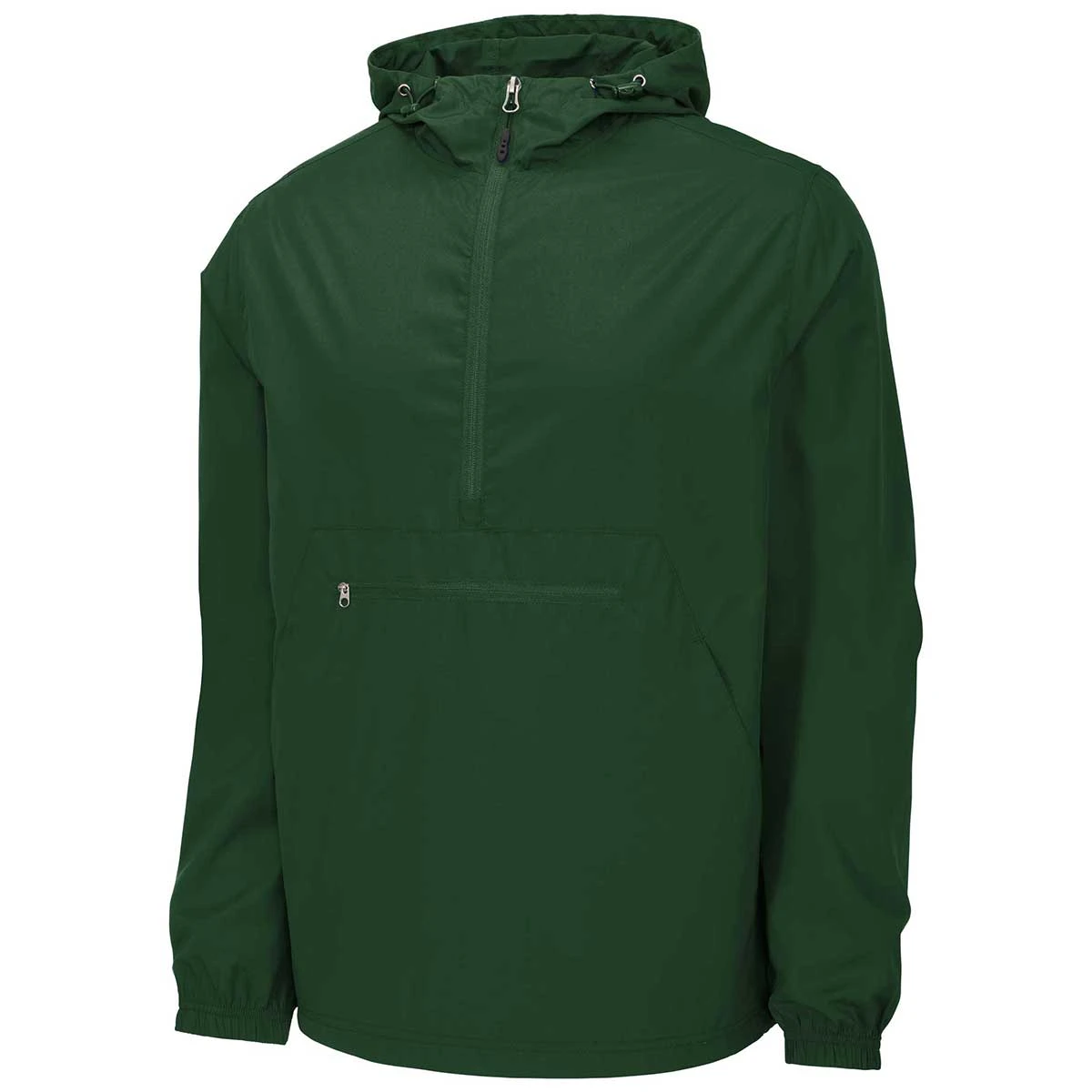 Sport-Tek Men's Forest Green Packable Anorak 3 Sport-Tek Men's Forest Green Packable Anorak - Image 3