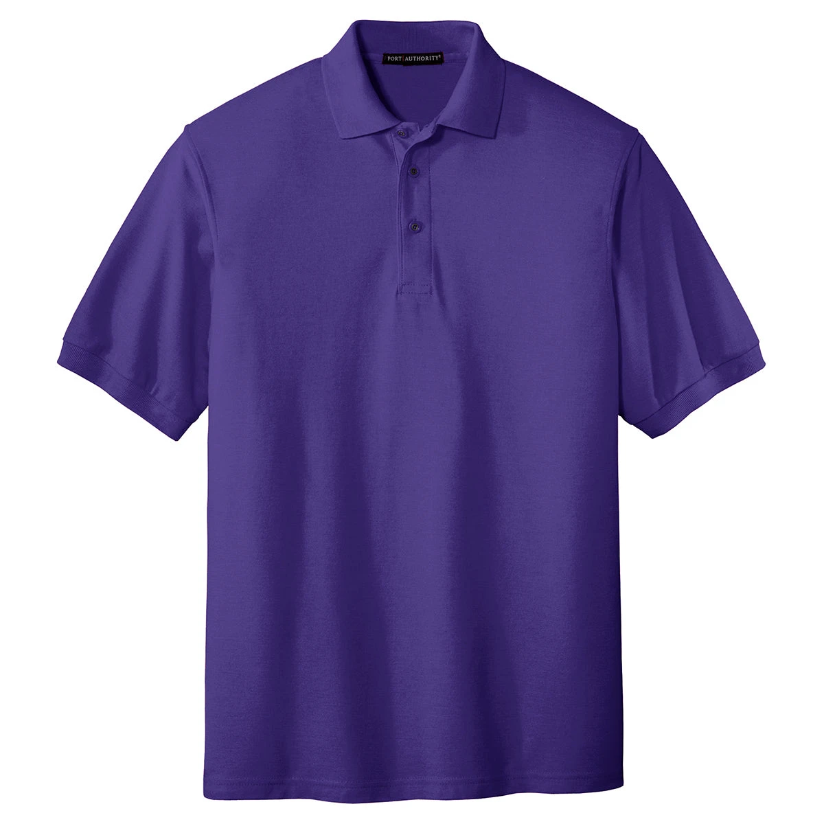 Port Authority Men's Purple Extended Size Silk Touch Polo 1 Port Authority Men's Purple Extended Size Silk Touch Polo