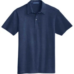 Port Authority Men's Estate Blue Meridian Cotton Blend Polo