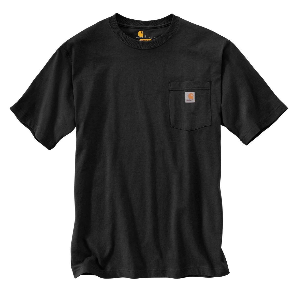 Carhartt Men's Tall Black Workwear Pocket S/S T-Shirt 1 Carhartt Men's Tall Black Workwear Pocket S/S T-Shirt