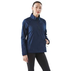 Stormtech Women's Navy Pacifica 1/4 Zip Anorak -Best Clothing Shop KXT 1W Navy HTF