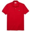 Lacoste Men's Red Short Sleeve Classic Pique Polo
